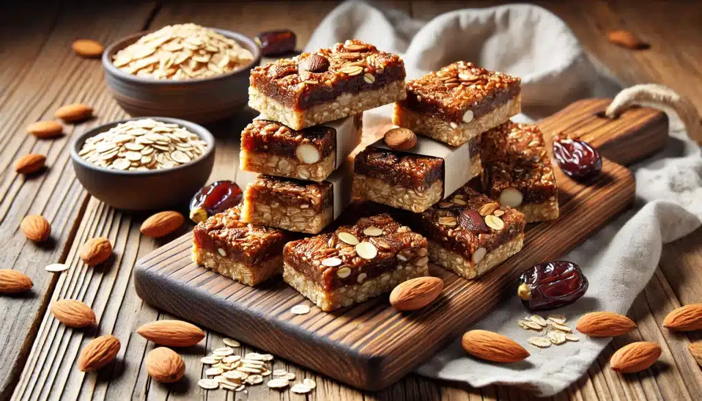 Receta de Barritas Energéticas Sin Gluten con Frutos Secos y Dátiles
