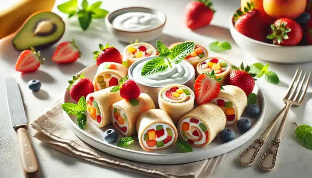 🥣 Receta de Rollitos de Fruta y Yogur Sin Gluten | Snack Refrescante para Verano