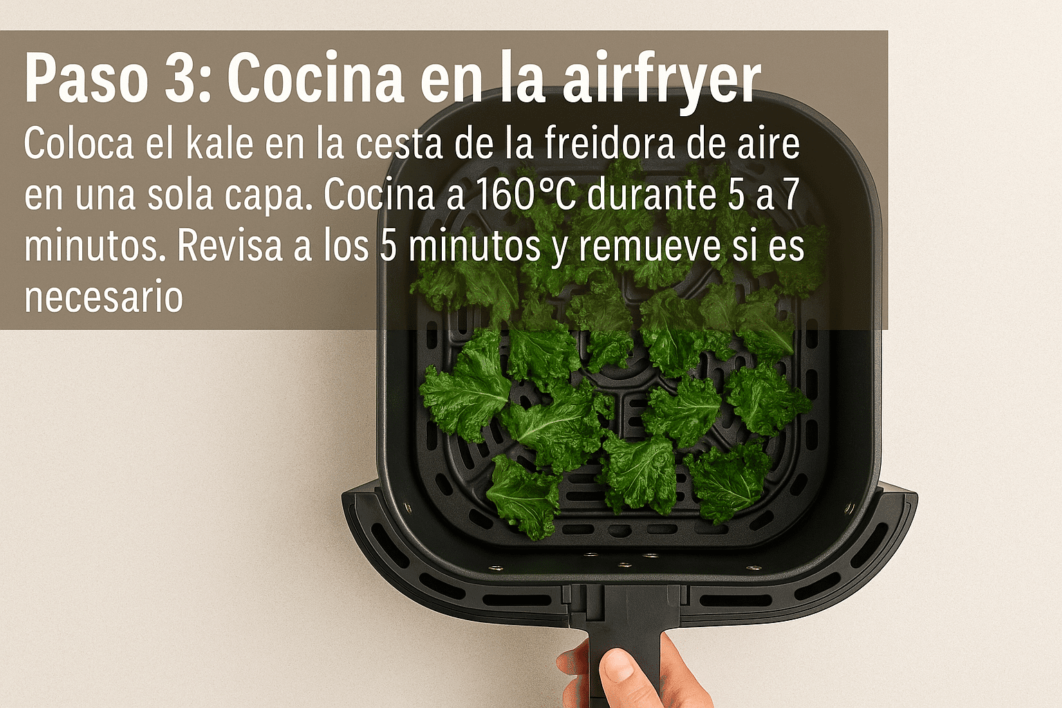 🥦 Receta de Chips de Kale Sin Gluten en Airfryer | Snack Saludable y R&aacute;pido