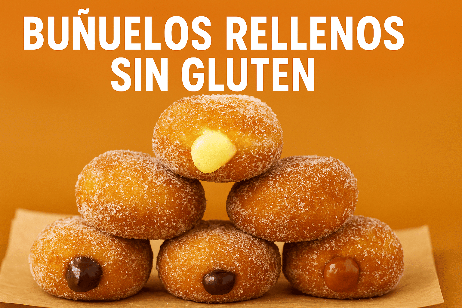 🥖 Receta de Bu&ntilde;uelos Rellenos Sin Gluten | Crujientes y Esponjosos