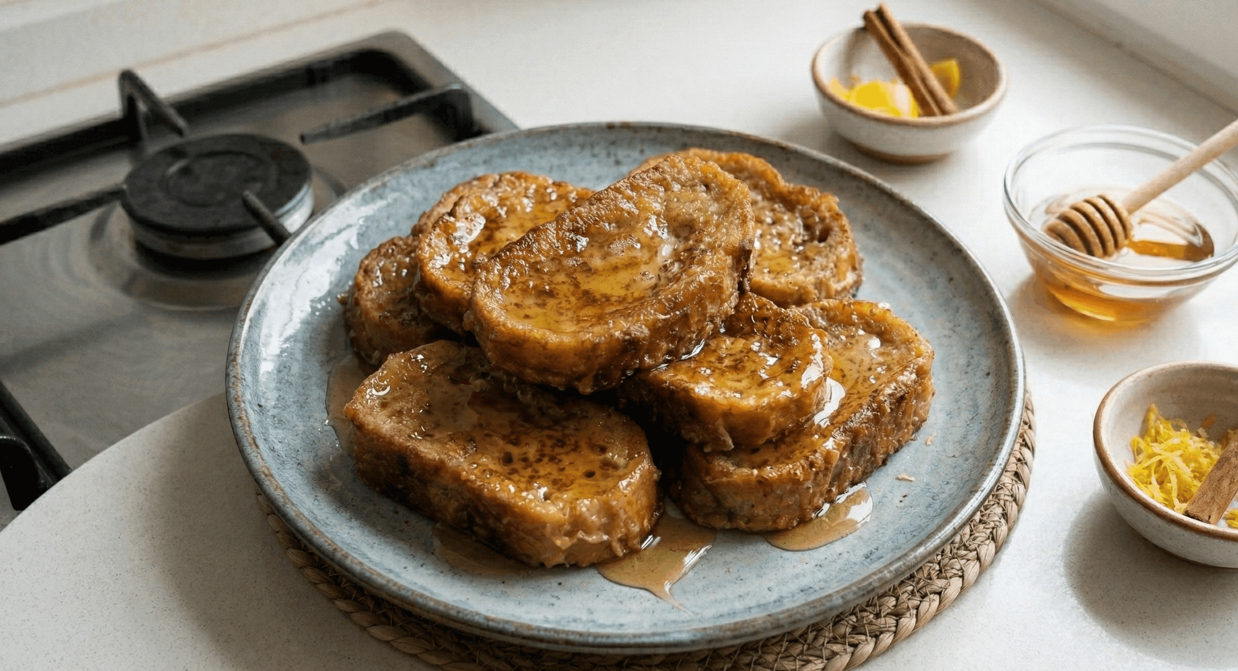 Torrijas de Semana santa con Miel y sin Gluten